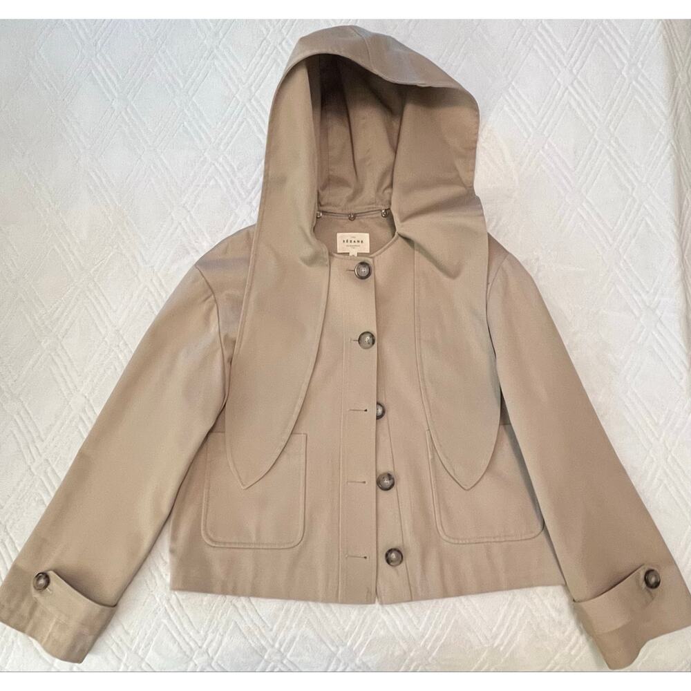 La Maille Sezane Paxton Jacket in Light Beige Size 36FR / US 4 / S✨ - Picture 9 of 12